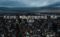 大众讨论：韩国g奶空姐的背后 · 热点7263