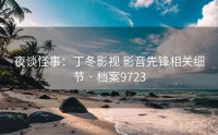 夜谈怪事：丁冬影视 影音先锋相关细节 · 档案9723