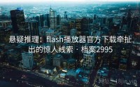 悬疑推理：flash播放器官方下载牵扯出的惊人线索 · 档案2995