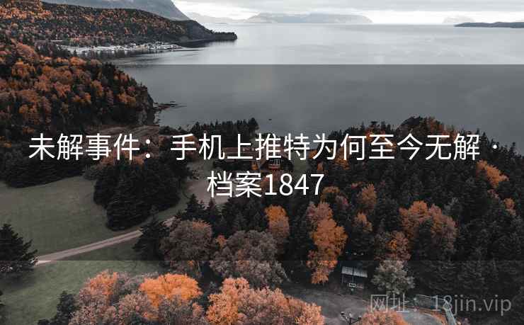 未解事件：手机上推特为何至今无解 · 档案1847